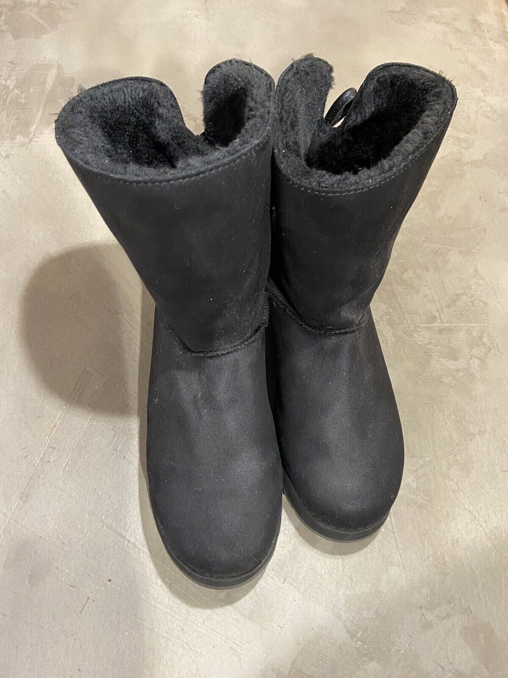 Skechers Keepsakes Black Synthetic Winter Boots Womens Size 8 EUR 38
